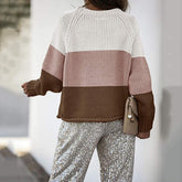 Colour Block Knit Sweater